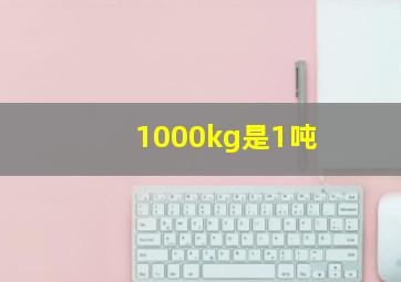 1000kg是1吨