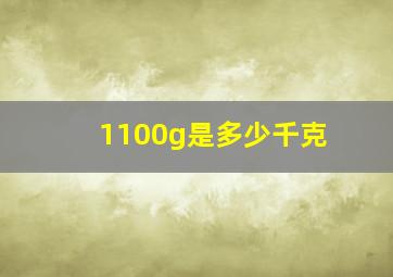 1100g是多少千克