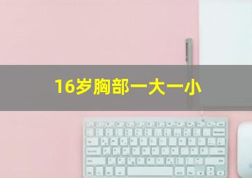 16岁胸部一大一小