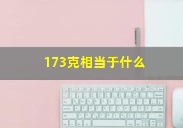 173克相当于什么