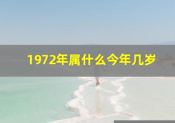 1972年属什么今年几岁