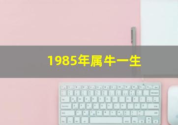 1985年属牛一生