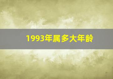 1993年属多大年龄