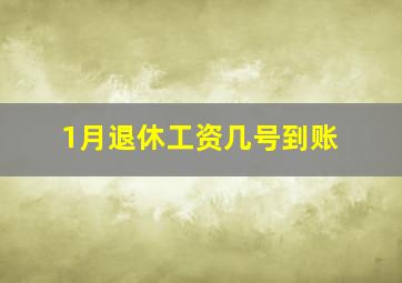 1月退休工资几号到账