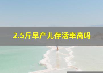 2.5斤早产儿存活率高吗