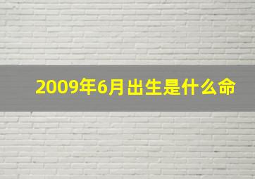 2009年6月出生是什么命