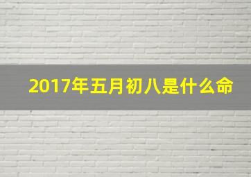 2017年五月初八是什么命