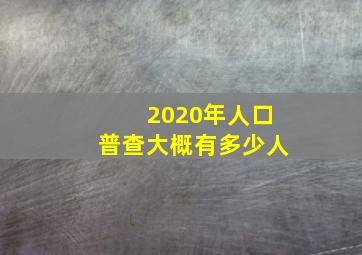 2020年人口普查大概有多少人