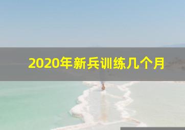 2020年新兵训练几个月