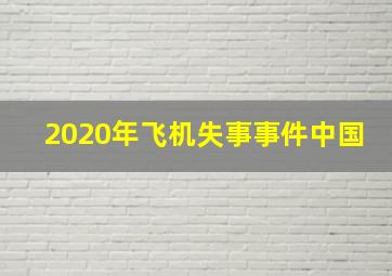 2020年飞机失事事件中国