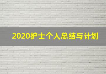 2020护士个人总结与计划