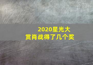 2020星光大赏肖战得了几个奖