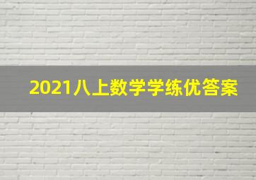 2021八上数学学练优答案