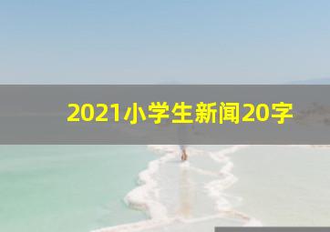 2021小学生新闻20字