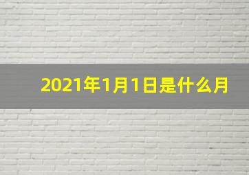 2021年1月1日是什么月