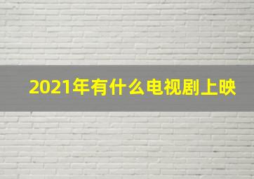 2021年有什么电视剧上映