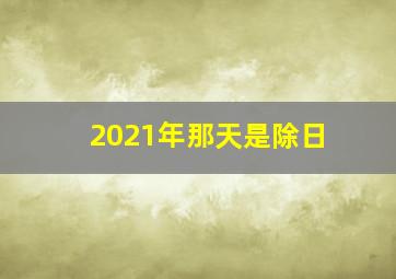 2021年那天是除日