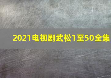 2021电视剧武松1至50全集