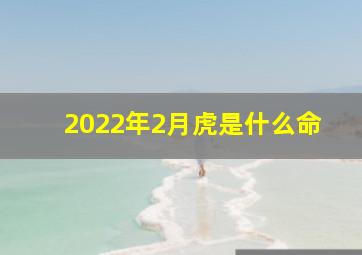 2022年2月虎是什么命