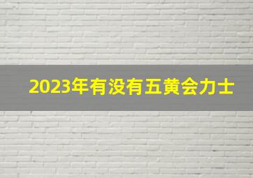 2023年有没有五黄会力士