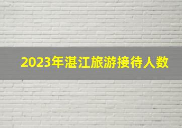 2023年湛江旅游接待人数