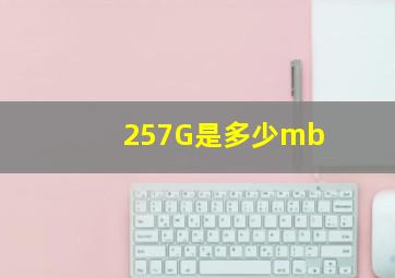 257G是多少mb