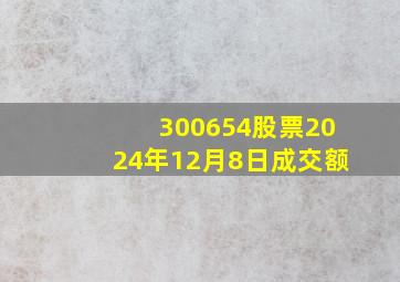 300654股票2024年12月8日成交额