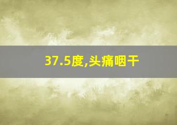 37.5度,头痛咽干