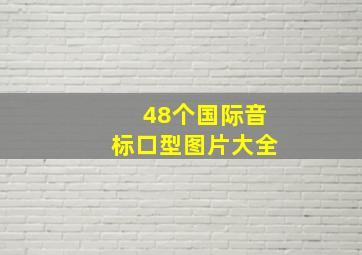 48个国际音标口型图片大全