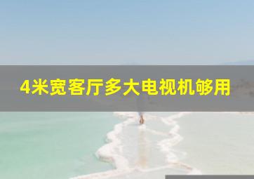 4米宽客厅多大电视机够用