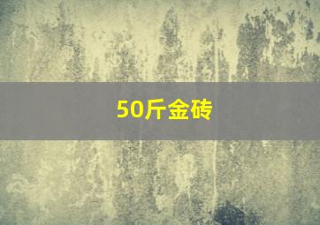 50斤金砖