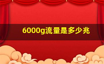 6000g流量是多少兆