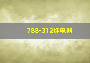 788-312继电器