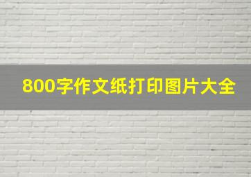 800字作文纸打印图片大全