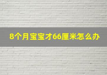 8个月宝宝才66厘米怎么办