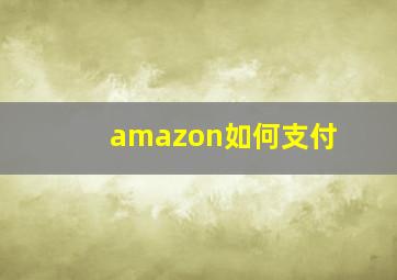 amazon如何支付