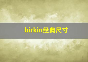 birkin经典尺寸