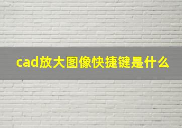 cad放大图像快捷键是什么