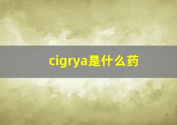 cigrya是什么药