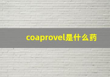 coaprovel是什么药