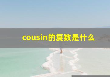 cousin的复数是什么