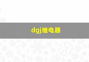 dgj继电器