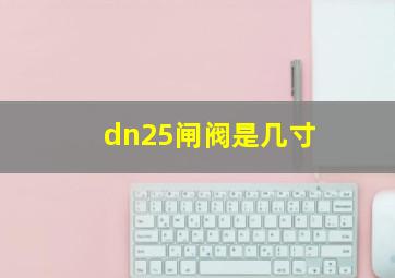 dn25闸阀是几寸