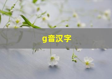 g音汉字