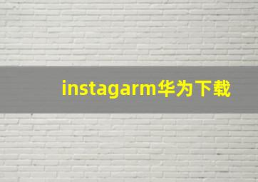 instagarm华为下载