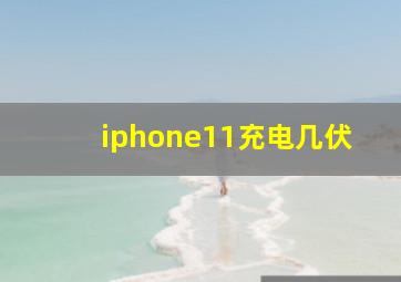 iphone11充电几伏