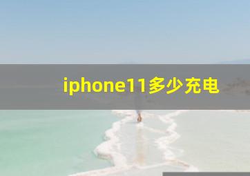 iphone11多少充电