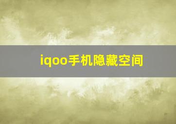 iqoo手机隐藏空间