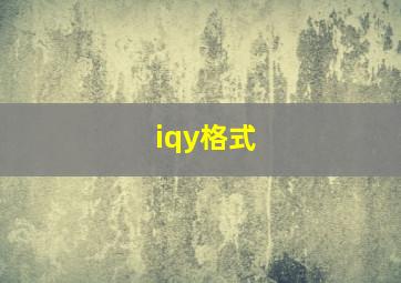 iqy格式