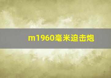 m1960毫米迫击炮